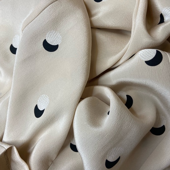 Vintage Jennifer L Silk Polka Dot Wide Leg Jumpsuit size 8 - Picture 10 of 12